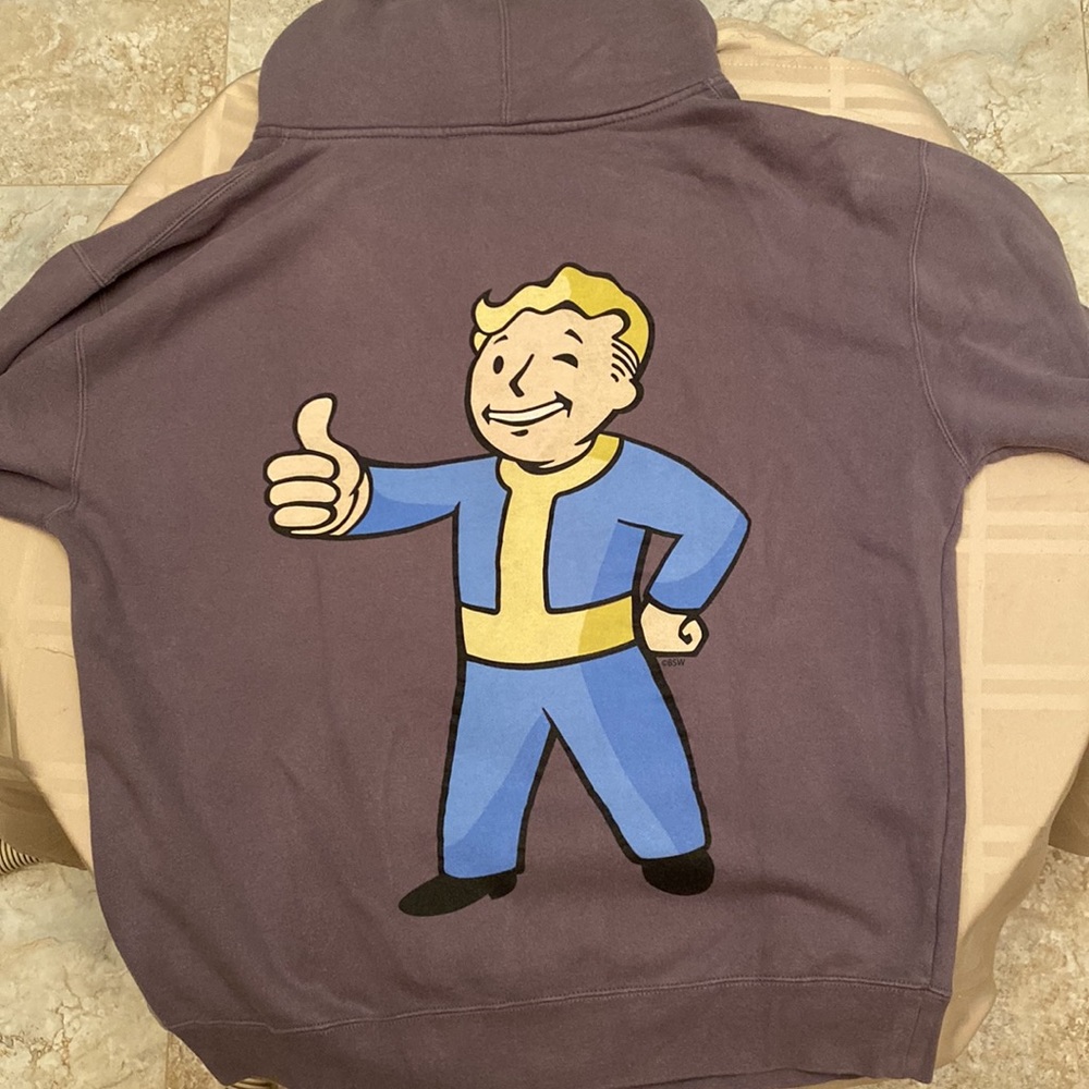 Fallout Vault-Tec Hoodie Mens Large